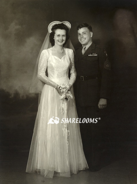 Marriage after returning home from World War II.